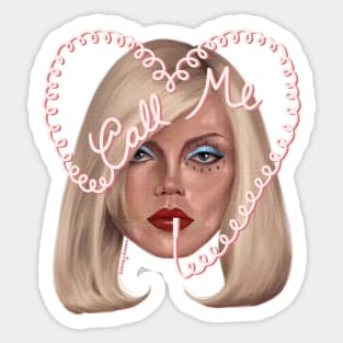 Blondie Call Me Debbie Harry Sticker